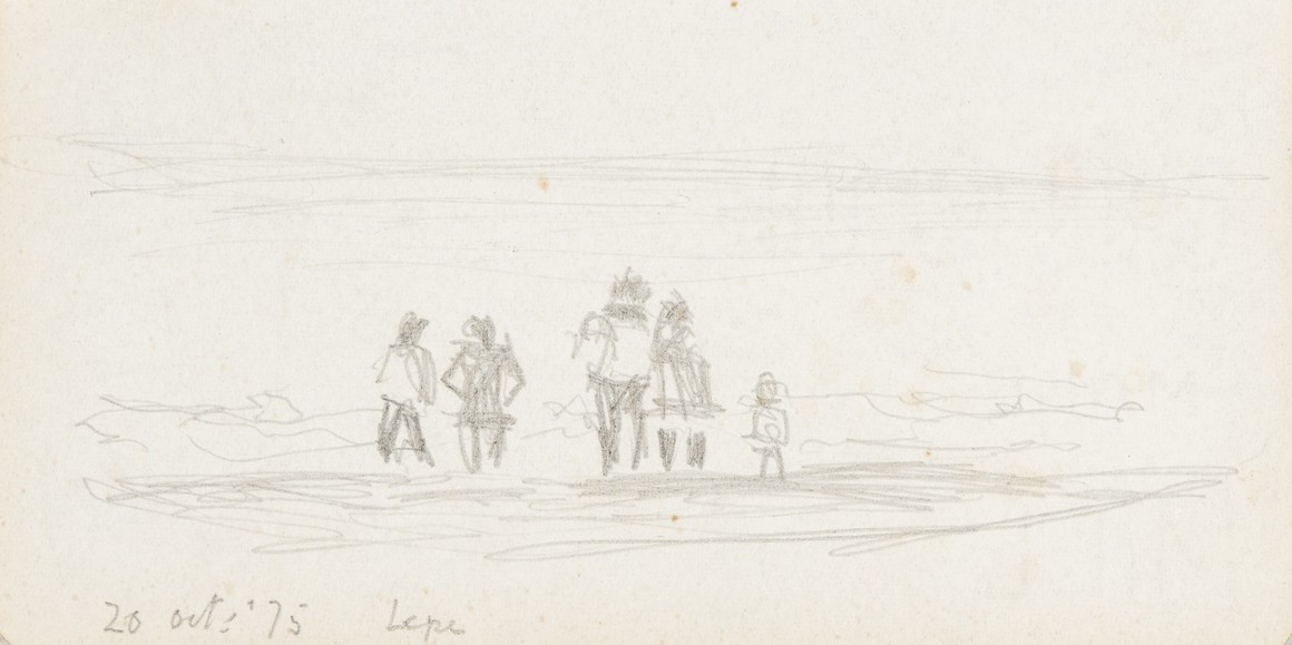Sketch_17-077 family Lepe (20th Oct 1975)
