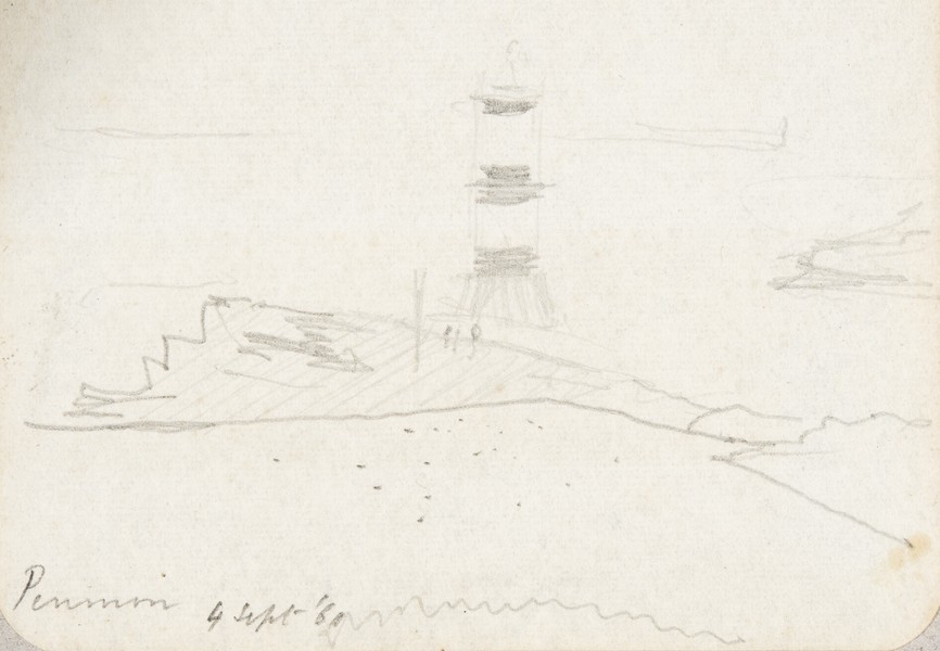 Sketch_17-090 Penmon light house, Anglesey (4th Sep 1961)