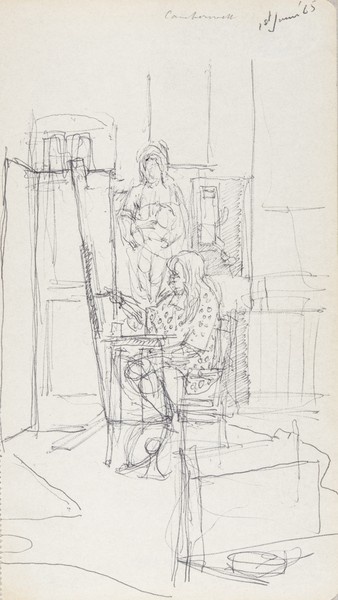 Sketch_17-106 Camberwell studio (1st Jun 1965)