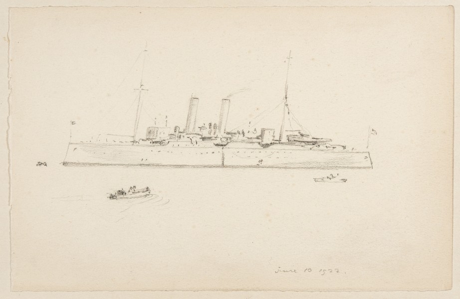 Sketch_20-006 warship (10th Jun 1922)