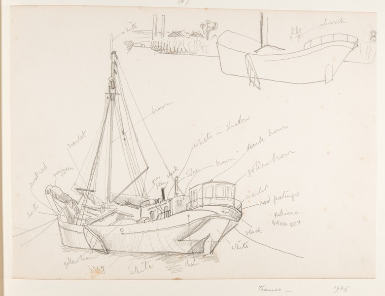 Sketch_20-015 Thames sailing barge (1925)