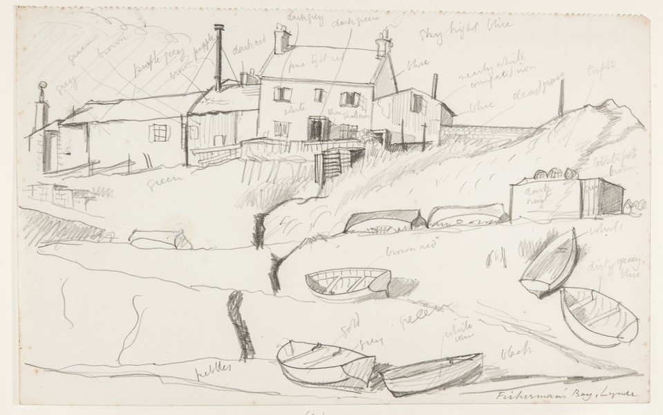 Sketch_20-024 Fisherman's Bay Lyme Regis (date unknown)