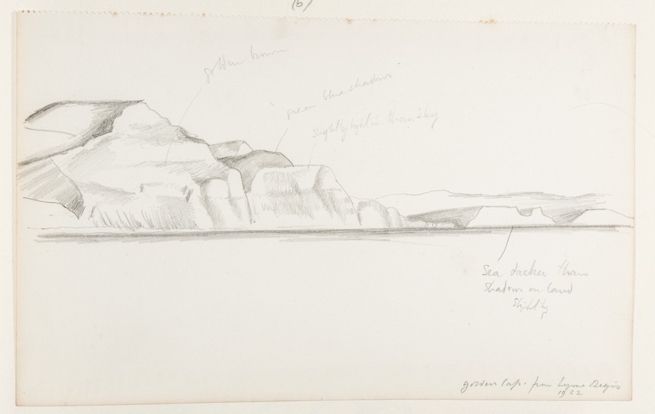 Sketch_20-025 Golden Cap Lyme Regis (1932)