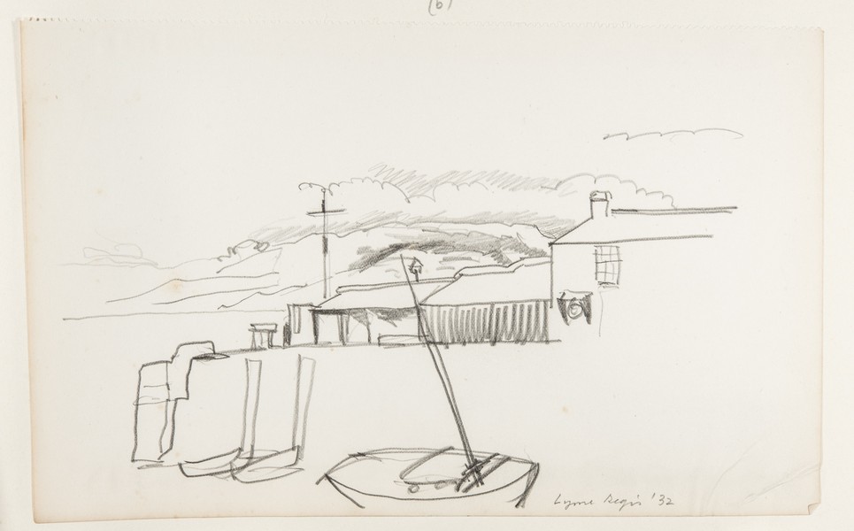 Sketch_20-027 end of the Cobb Lyme Regis (1932)