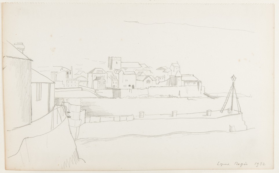 Sketch_20-029 pier Lyme Regis (1932)