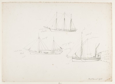 Sketch_20-045 sailing ships Portland