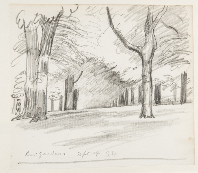 Sketch_20-048 Kensington Gardens London (14th Sep 1931)