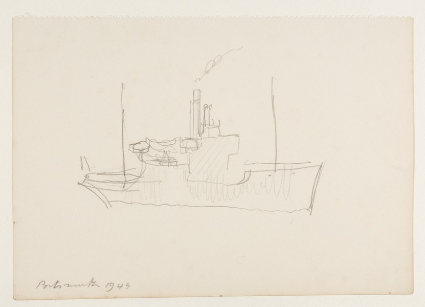 Sketch_20-066 Ship, Portsmouth (1943)