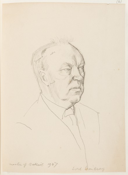 Sketch_20-073 Master of Balliol, Lord Lindsay (1947)
