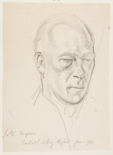 Sketch_20-074 J.N. Bryson, Balliol College Oxford (June 1947)