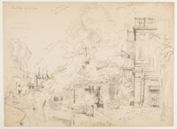 Sketch_20-079 Trinity College, Wren Library, River Cam, Cambridge