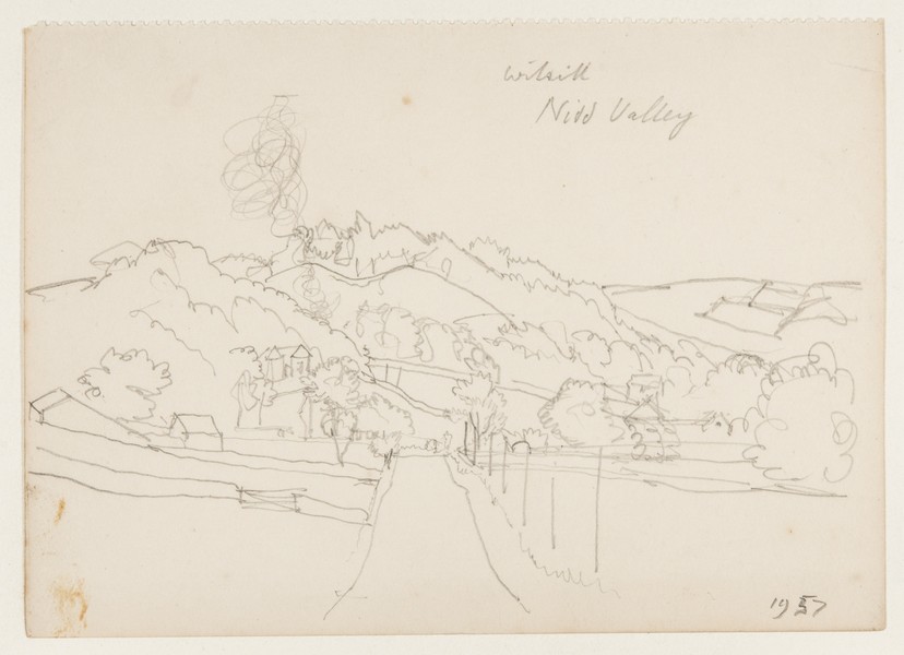 Sketch_20-082 Wilsill, Nidd Valley, Nidderdale (1957)