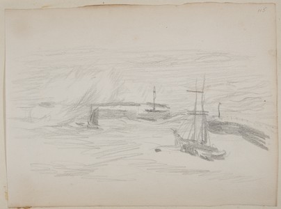 1924 sketch of Torquay storm
