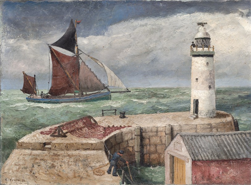 Fishing Trawler and the Lighthouse (1932)