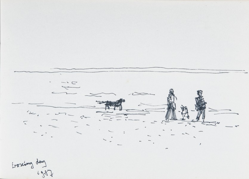 Sketch_03-14 family and dog (26th Dec 1987)