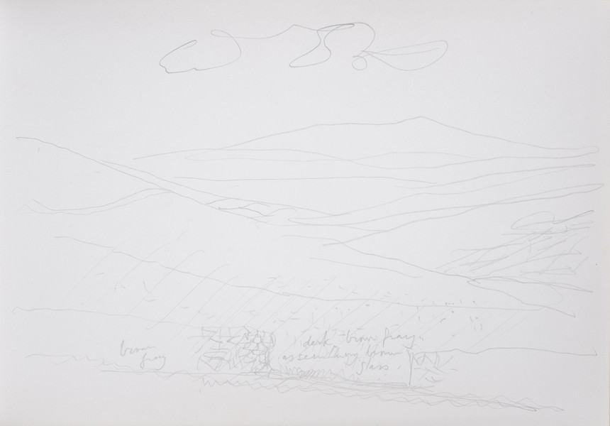 Sketch_09-05 wall, Yorkshire hills (1970s)