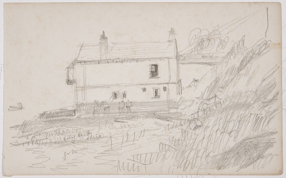Sketch_09-10 Boathouse, Lepe (Date unknown)