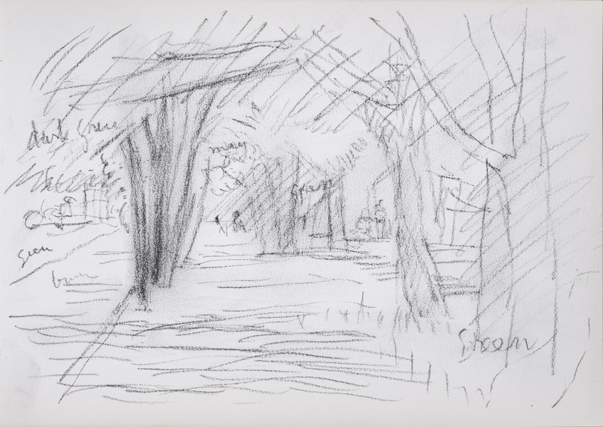 Sketch_09-14 woodland trees (1980s)