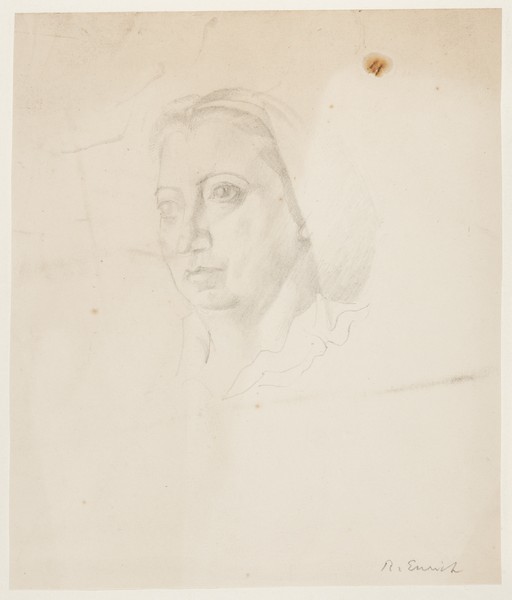 Sketch_20-092  Head of a woman (1950s?)