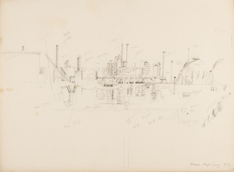 Sketch_20-095 Esso refinery (1959)