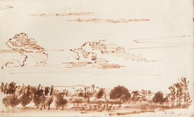 Sketch_20-127 landscape The New Forest 8-30 pm