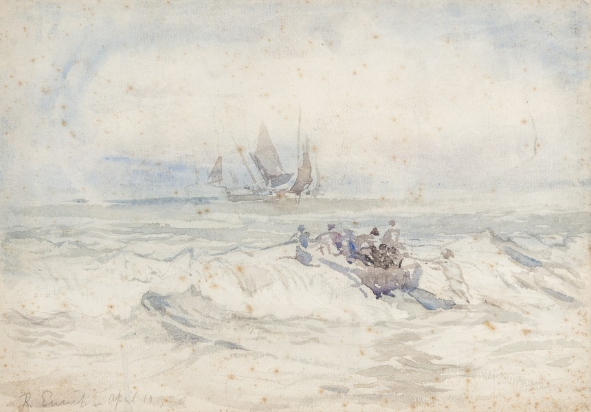 Boat in the Breakers (10th Apr 1923)