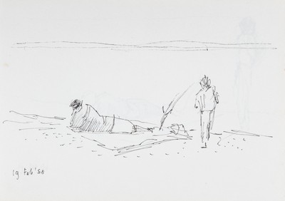Sketch_03-21 figure on beach blanket
