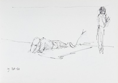 Sketch_03-22 figure on beach blanket