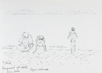 Sketch_03-23  silloutted figures on beach