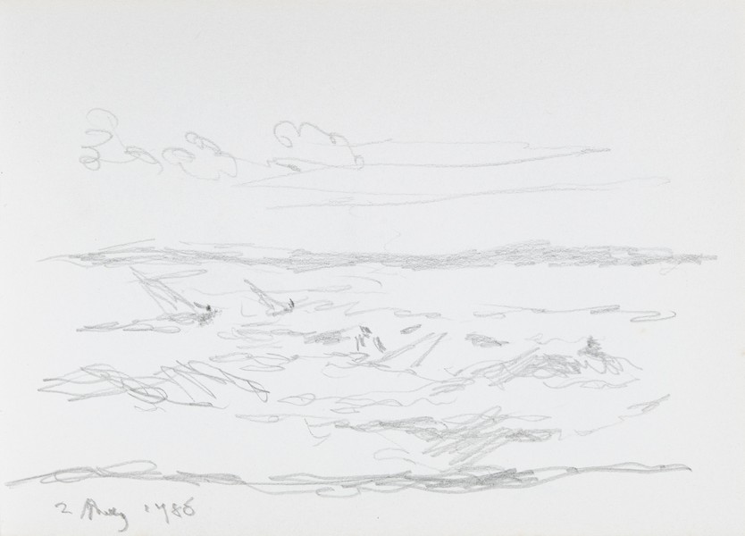 Sketch_03-29 stormy sea (2nd May 1988)