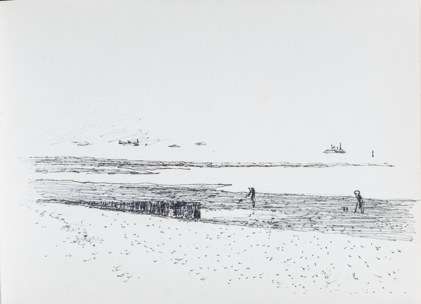 Sketch_03-48 baitdiggers Lepe spit (June 1988)