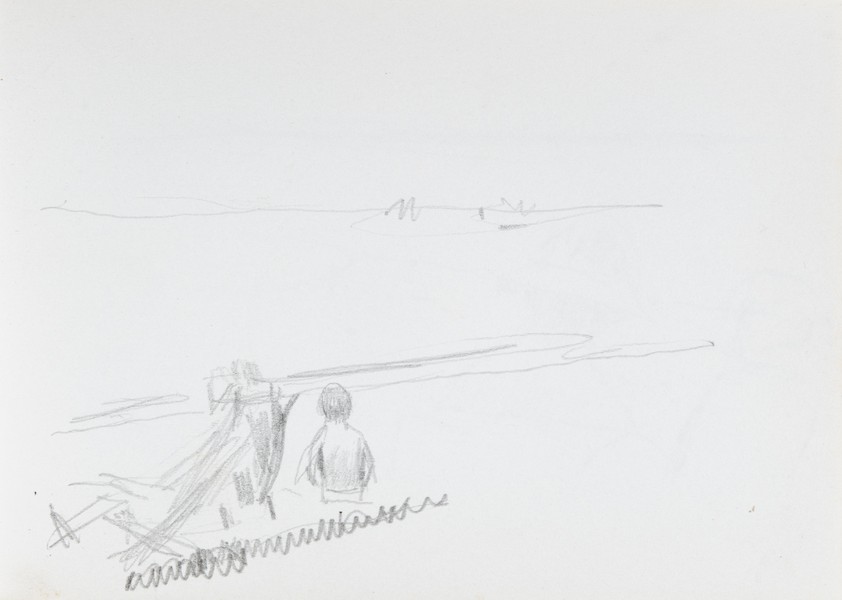 Sketch_03-52 deckchair beach (June 1988)