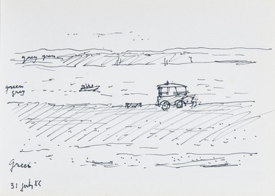 Sketch_03-65 car on beach
