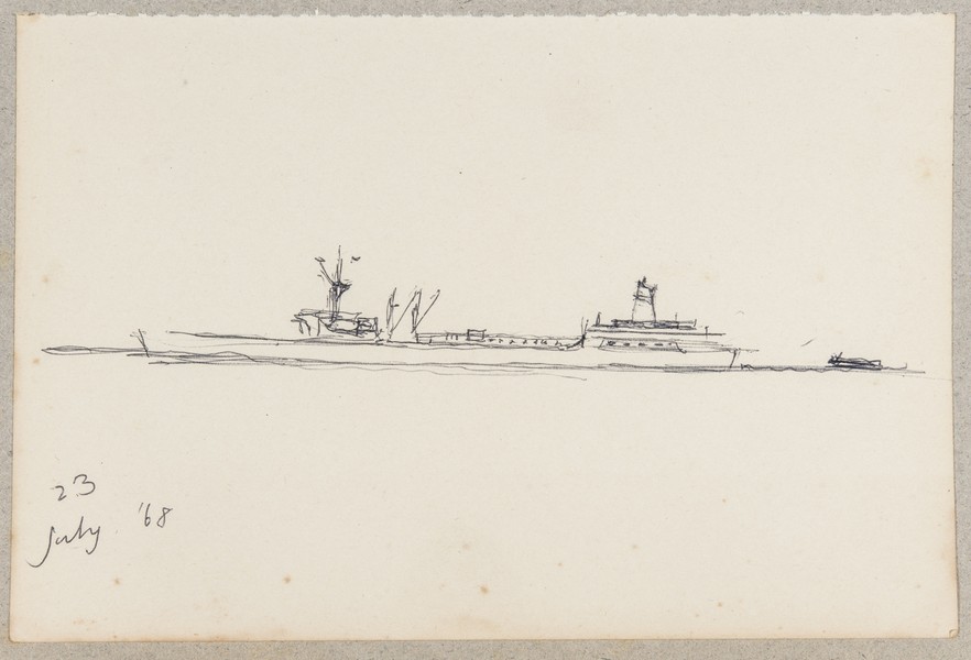 Sketch_18-06  freighter ship (23rd Jul 1968)