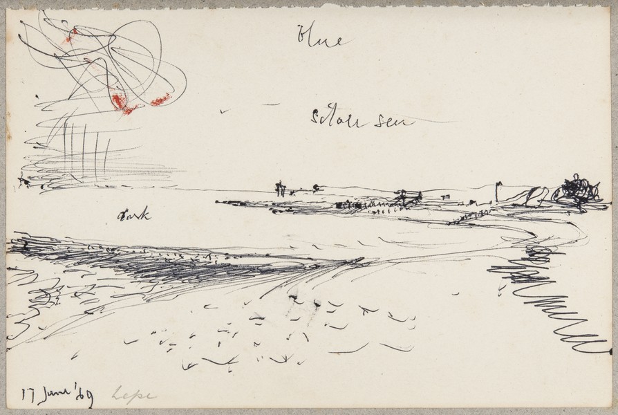 Sketch_18-13 Lepe beach (17th Jun 1969)