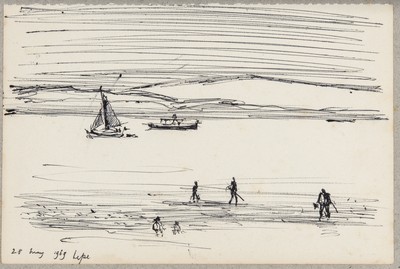 Sketch_18-14 bait diggers boats beach