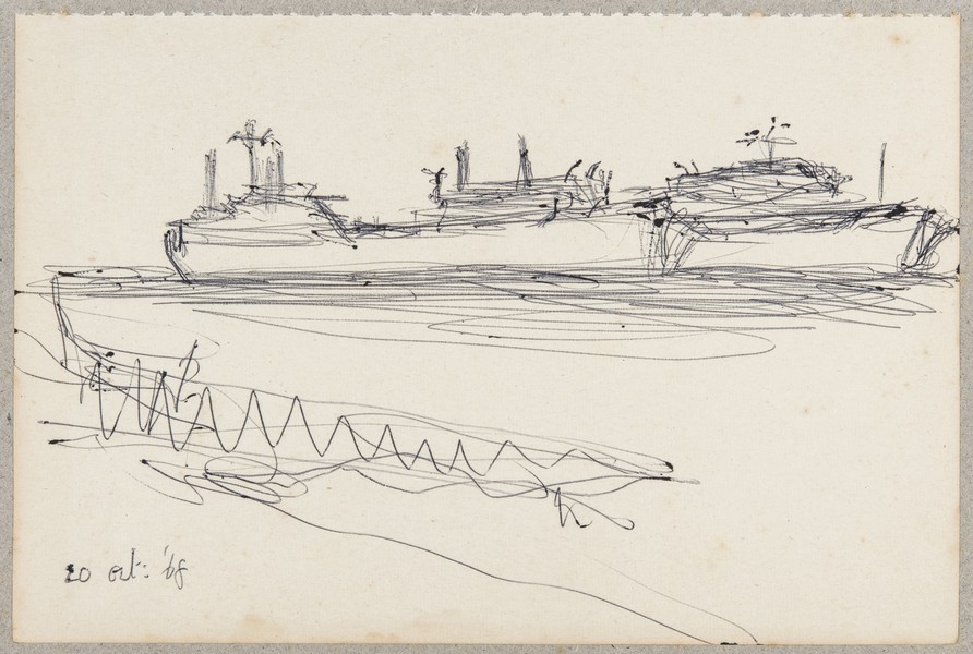 Sketch_18-15 freighter ship (20th Oct 1968)