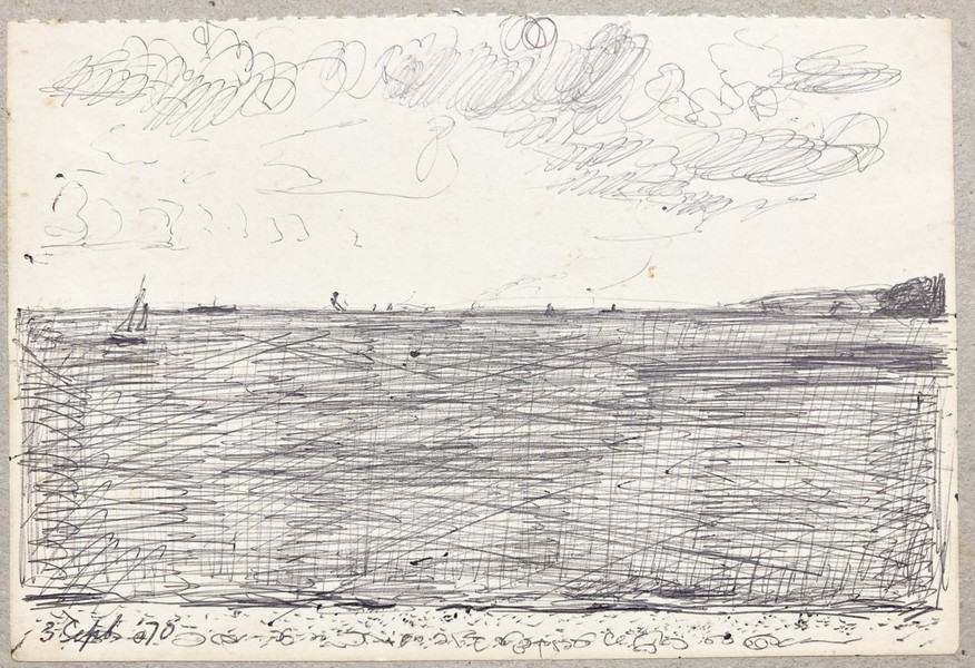 Sketch_18-19 seascape (3rd Sep 1970)