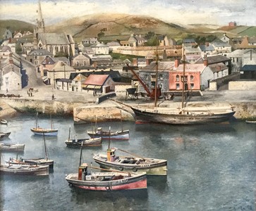 The only other painting Richard did of Porthleven.