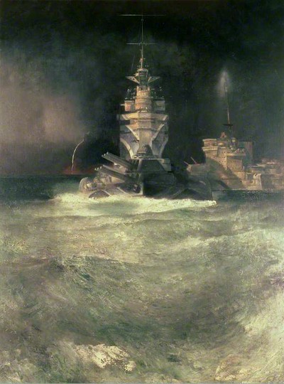 D-Day, Reconstruction - Battleships at Sea